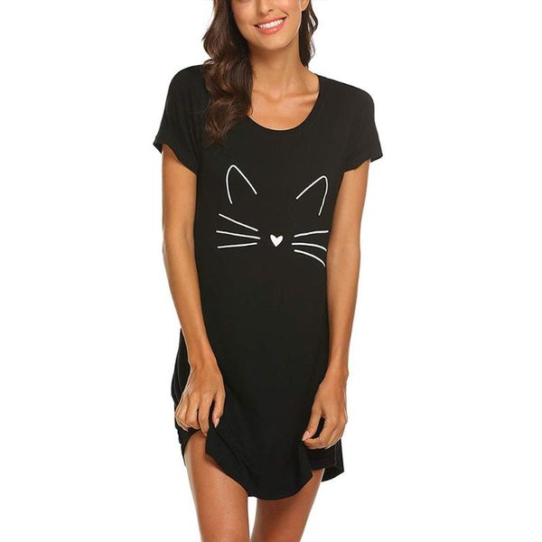 2020 womens letter nightgowns and sleepshirts sleepwear cute sleep shirt printed night dress short sleeve nightwear, Black;red
2020 womens letter nightgowns and sleepshirts sleepwear cute sleep shirt printed night dress short sleeve nightwear, Black;red