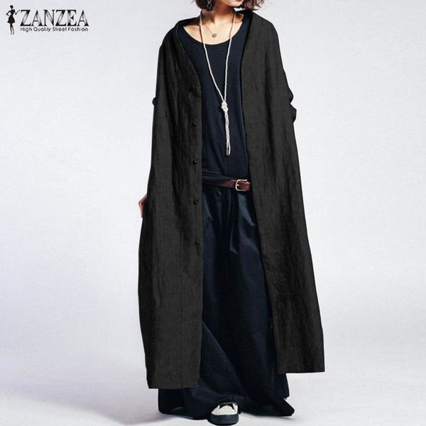 zanzea autumn women coats female vintage casual long jackets woman button down long sleeve outerwear oversized windbreaker, Black;brown
zanzea autumn women coats female vintage casual long jackets woman button down long sleeve outerwear oversized windbreaker, Black;brown