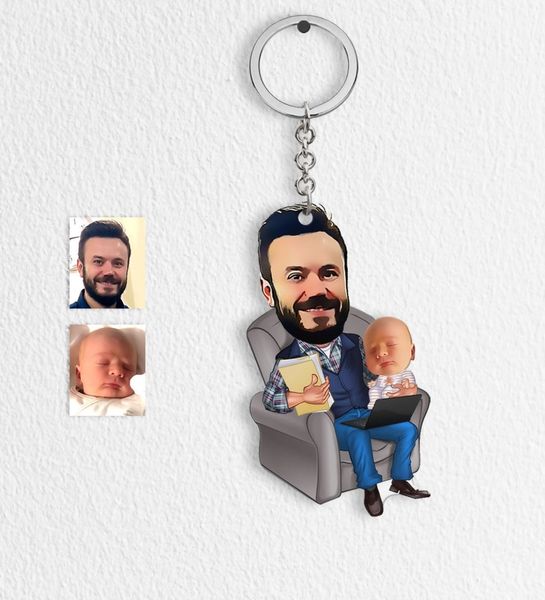 father's day custom dad son cartoon keychain-1 other event party supplies
father's day custom dad son cartoon keychain-1 other event party supplies