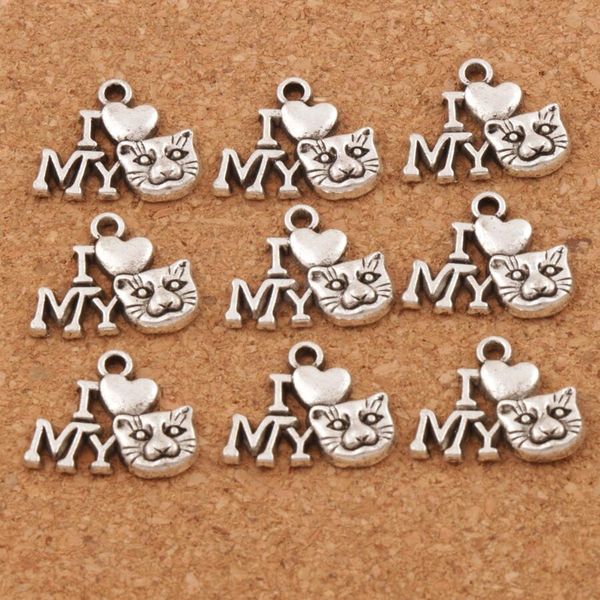 zinc alloy antique silver i love cat animal charm pendants 200pcs/lot 17.5x14 mm fit bracelets necklaces earrings accessories gift, Bronze;silver
zinc alloy antique silver i love cat animal charm pendants 200pcs/lot 17.5x14 mm fit bracelets necklaces earrings accessories gift, Bronze;silver