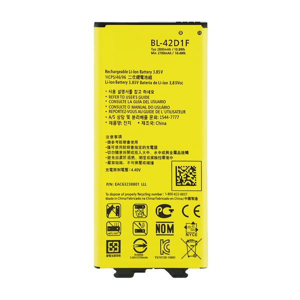 ohd original new bl-42d1f mobile phone battery for g5 h868 h860 f700k h850 genuine 2800mah battery replacement
ohd original new bl-42d1f mobile phone battery for g5 h868 h860 f700k h850 genuine 2800mah battery replacement