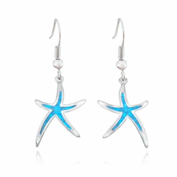 fashion new earrings earrings temperament female starfish inlaid zircon opal ear jewelry, Silver
fashion new earrings earrings temperament female starfish inlaid zircon opal ear jewelry, Silver
