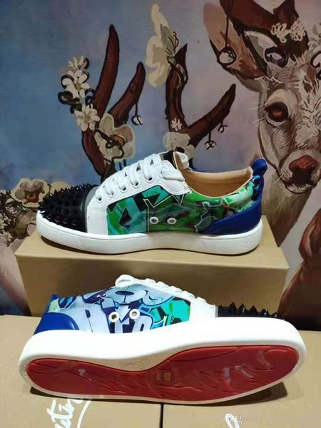 2019 men hococal sneakers red bottom shoe low cut suede spike luxury shoes for men and women shoes party wedding crystal leather sneakers, Black
2019 men hococal sneakers red bottom shoe low cut suede spike luxury shoes for men and women shoes party wedding crystal leather sneakers, Black