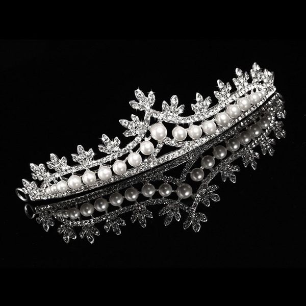 romantic korean style pearl rhinestone wedding tiaras and crown female high-quality women beautiful wedding accessorios my136, Golden;white
romantic korean style pearl rhinestone wedding tiaras and crown female high-quality women beautiful wedding accessorios my136, Golden;white