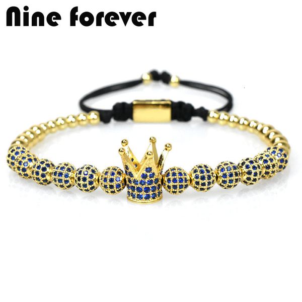 nine forever blue crown charms bracelet men jewelry braiding macrame beads bracelets for women pulseira masculina feminina gifts mx191018, Black
nine forever blue crown charms bracelet men jewelry braiding macrame beads bracelets for women pulseira masculina feminina gifts mx191018, Black