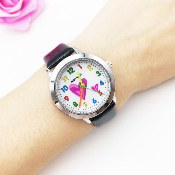 cute girls watches kids colorful cartoon heart analog quartz watch children vogue leather strap student wristwatch women gifts, Blue
cute girls watches kids colorful cartoon heart analog quartz watch children vogue leather strap student wristwatch women gifts, Blue