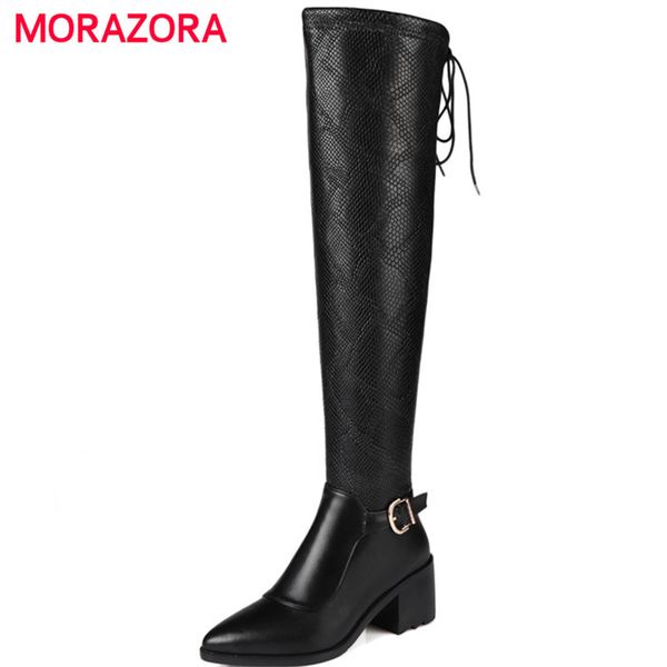 morazora plus size 34-45 over the knee boots genuine leather + pu serpentine high heels shoes boots female zipper black
morazora plus size 34-45 over the knee boots genuine leather + pu serpentine high heels shoes boots female zipper black