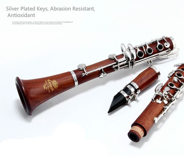 vibre vas-k87 17 keys unique redwood bb clarinet b flat silver plated button woodwind musical instrument clarinet with accessories
vibre vas-k87 17 keys unique redwood bb clarinet b flat silver plated button woodwind musical instrument clarinet with accessories