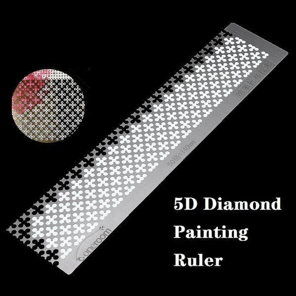 diy diamond painting ruler 5d diamond embroidery quincunx steel ruler dotting rhinestone point round drilling tools accessory, Black
diy diamond painting ruler 5d diamond embroidery quincunx steel ruler dotting rhinestone point round drilling tools accessory, Black