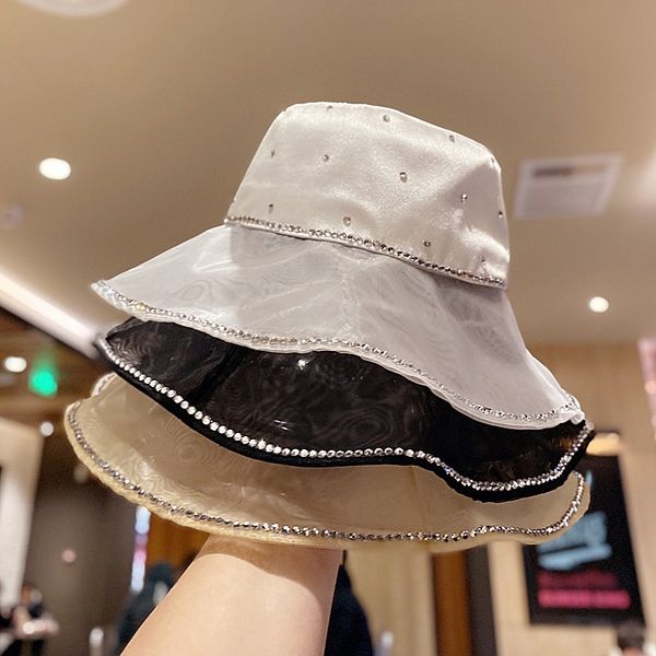 k7f1s female summer rhinestone fisherman fashionable temperament elegant sun satin mesh big bucket bucket rhinestone fisherman hat eaves su, Blue;gray
k7f1s female summer rhinestone fisherman fashionable temperament elegant sun satin mesh big bucket bucket rhinestone fisherman hat eaves su, Blue;gray
