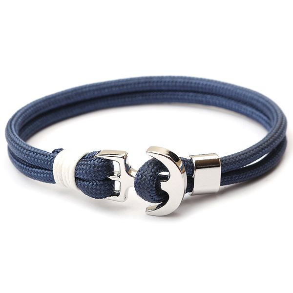fashion new artillery anchor bracelet made of nylon rope woven alloy buckle buckle bracelet bracelet men's and women's jewelry, Golden;silver 
fashion new artillery anchor bracelet made of nylon rope woven alloy buckle buckle bracelet bracelet men's and women's jewelry, Golden;silver