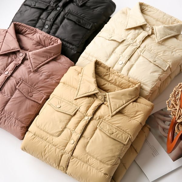 winter spring autumn new arrivals women warm thick 90% white duck down shirt style jackets, Black
winter spring autumn new arrivals women warm thick 90% white duck down shirt style jackets, Black