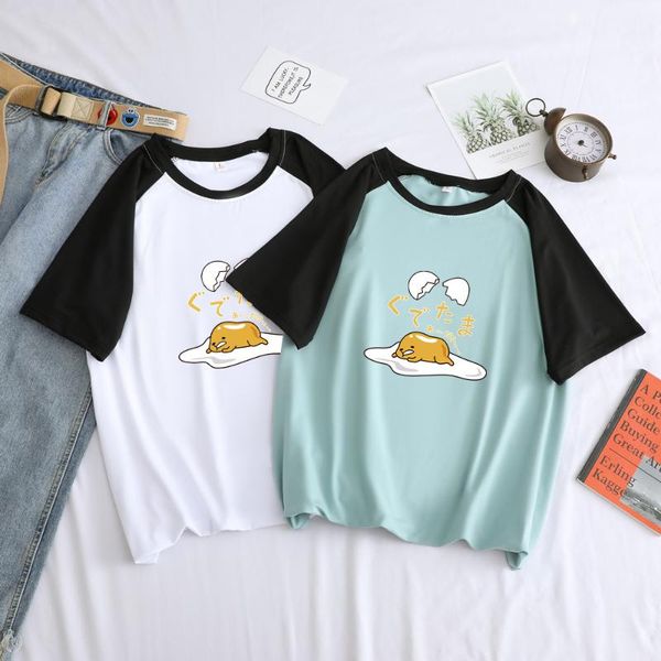 summer men t shirt casual streetwear harajuku funny gudetama lazy egg yolk cartoon print contrast color splicing tee shirt homme, White;black
summer men t shirt casual streetwear harajuku funny gudetama lazy egg yolk cartoon print contrast color splicing tee shirt homme, White;black