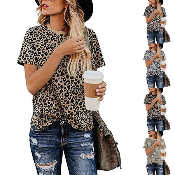 2020 women's leopard print round collar short sleeve t-shirt 2020 women's leopard print round collar short sleeve t-shirt, White
2020 women's leopard print round collar short sleeve t-shirt 2020 women's leopard print round collar short sleeve t-shirt, White