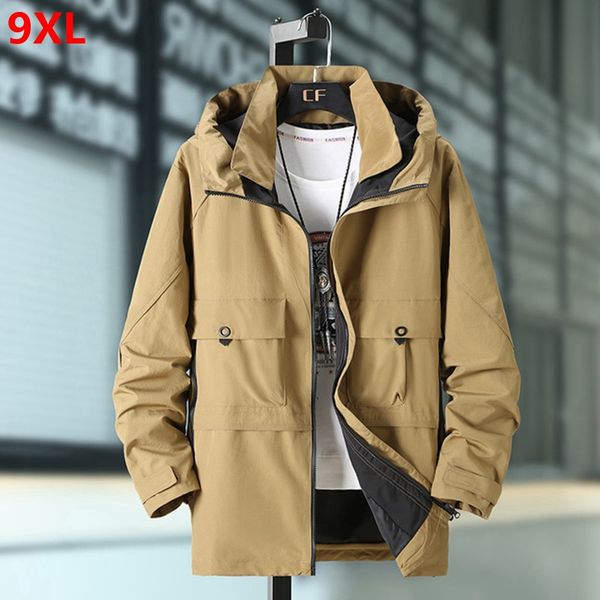 men's trench coats spring tide big size man tooling plus 9xl mid-length windbreaker loose extra large thin coat, Tan;black
men's trench coats spring tide big size man tooling plus 9xl mid-length windbreaker loose extra large thin coat, Tan;black