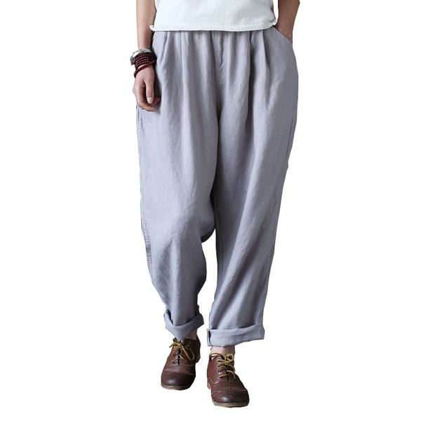 clobee 2020 pantalones mujer spring women plus size cloth loose cotton linen trouser elastic waist straight vintage female pants, Black;white
clobee 2020 pantalones mujer spring women plus size cloth loose cotton linen trouser elastic waist straight vintage female pants, Black;white