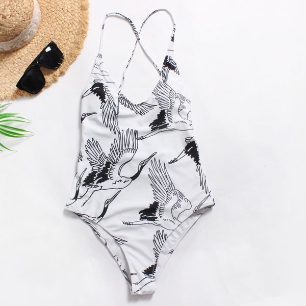 flamingo one-piece swimsuit women v neck white monokini 2019 female beach blackles bathing suit print cross strape swimwear, White;black
flamingo one-piece swimsuit women v neck white monokini 2019 female beach blackles bathing suit print cross strape swimwear, White;black