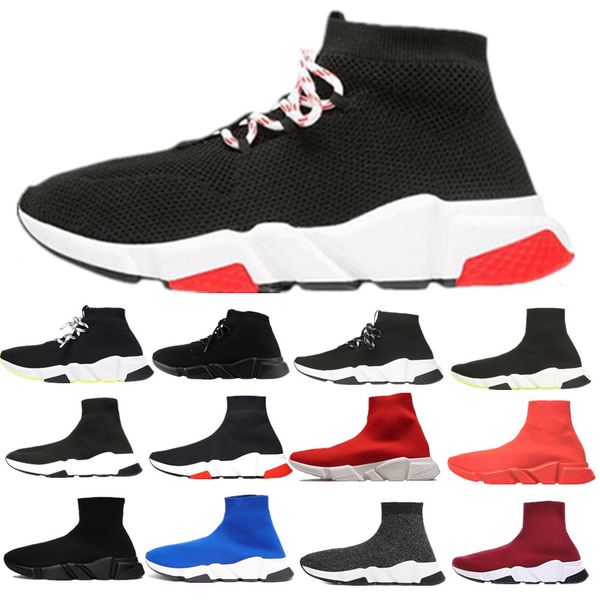 high stretch knit paris speed trainer casual sock shoes flat bottom breathable platform luxury designer mens womens fashion boots sneakers, Black
high stretch knit paris speed trainer casual sock shoes flat bottom breathable platform luxury designer mens womens fashion boots sneakers, Black