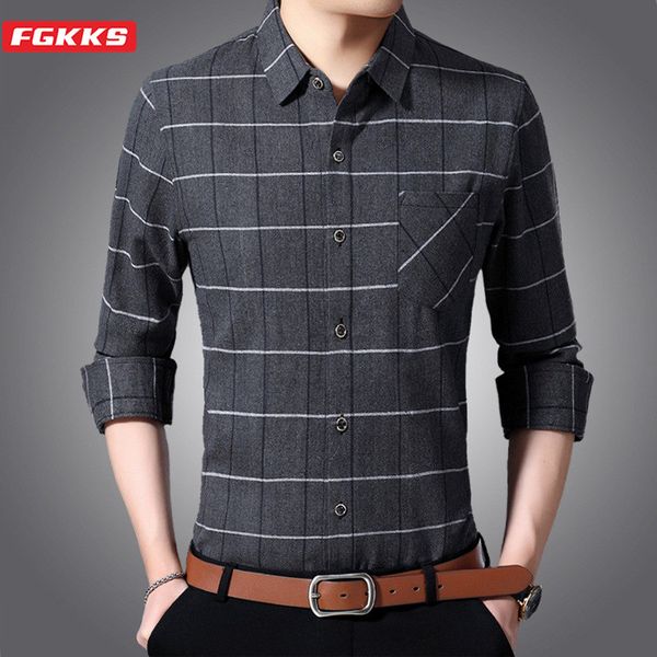 fgkks new men's shirts office male fashion business casual pocket decoration shirt quality brand slim fit shirts men, White;black
fgkks new men's shirts office male fashion business casual pocket decoration shirt quality brand slim fit shirts men, White;black
