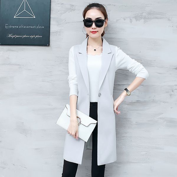 elegant suit vest women spring summer sleeveless long vest jacket colete plus size 3xl blazer coat women waistcoat aq738, Black;white
elegant suit vest women spring summer sleeveless long vest jacket colete plus size 3xl blazer coat women waistcoat aq738, Black;white