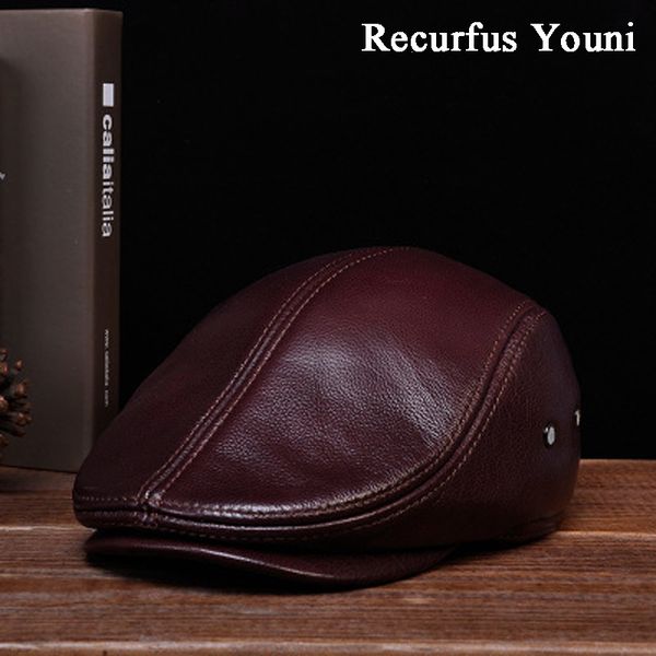 ry101 men genuine leather casual warm black/brown fitted berets hats middle/old aged boinas para hombres forward cap for male, Blue;gray
ry101 men genuine leather casual warm black/brown fitted berets hats middle/old aged boinas para hombres forward cap for male, Blue;gray
