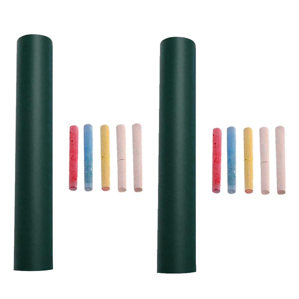 2pcs self-adhesive chalkboard wall sticker removable with chalk markers 
2pcs self-adhesive chalkboard wall sticker removable with chalk markers