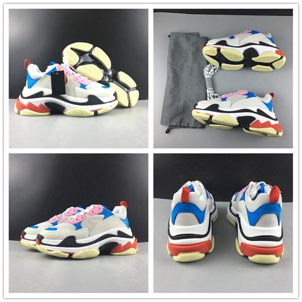 2019 Luxury Paris Triple S 17FW Clunky Sneaker Pink Blue Black Red Fashion Designer Mens Women Casual Dad Running Shoes
2019 Luxury Paris Triple S 17FW Clunky Sneaker Pink Blue Black Red Fashion Designer Mens Women Casual Dad Running Shoes