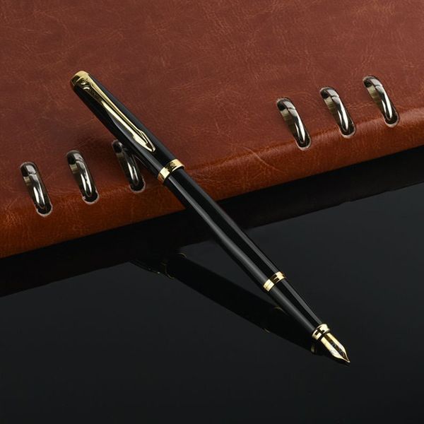 black metal fountain pen 0.5mm nib full metal body pens business gift writing calligraphy office supplies
black metal fountain pen 0.5mm nib full metal body pens business gift writing calligraphy office supplies