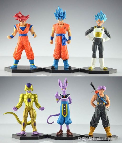 new 12-14cm 6pcs a set dragon ball resurrection 'f' golden frieza battle of gods theater saiyan son goku action figure toys t490
new 12-14cm 6pcs a set dragon ball resurrection 'f' golden frieza battle of gods theater saiyan son goku action figure toys t490
