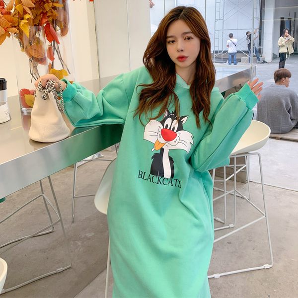 women 2019 summer casual loose long hoodies sweatshirt long sleeve hooded dress fashion print dress femme vestidos plus size 3xl, Black
women 2019 summer casual loose long hoodies sweatshirt long sleeve hooded dress fashion print dress femme vestidos plus size 3xl, Black