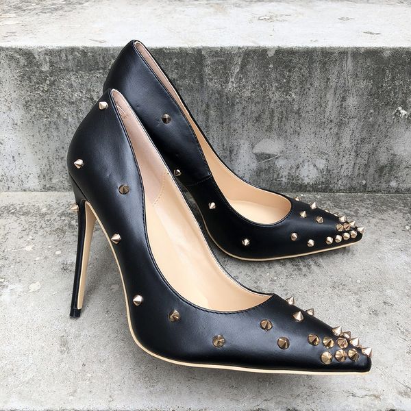 2019 fashion women lady gold spikes rivet black leather poined toes high heeled heels shoes stiletto heel shoes pump 12cm 10cm
2019 fashion women lady gold spikes rivet black leather poined toes high heeled heels shoes stiletto heel shoes pump 12cm 10cm