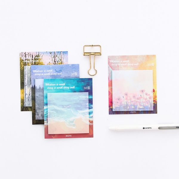 Rainbow Northern Europe Memo Pad Paper Sticky Notes Notepad Stationery Papeleria School Supplies Material Escolar