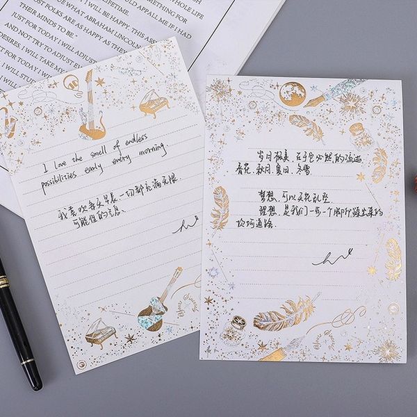 packing bags golden brozing musical envelope love letter grade western b6 no. writing paper envelop style gilding pad high quality
packing bags golden brozing musical envelope love letter grade western b6 no. writing paper envelop style gilding pad high quality