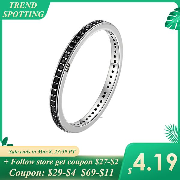 wostu authentic 925 sterling silver finger stackable rings with black cz for women fashion jewelry fine gift fir114 
wostu authentic 925 sterling silver finger stackable rings with black cz for women fashion jewelry fine gift fir114