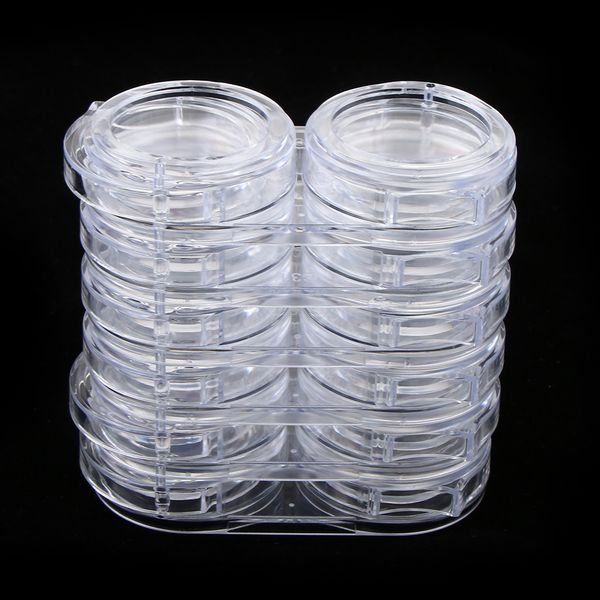 design - 360° rotating dual row 6 tiers empty storage container - 12 grids acrylic jewelry box organizer beads display case
design - 360° rotating dual row 6 tiers empty storage container - 12 grids acrylic jewelry box organizer beads display case