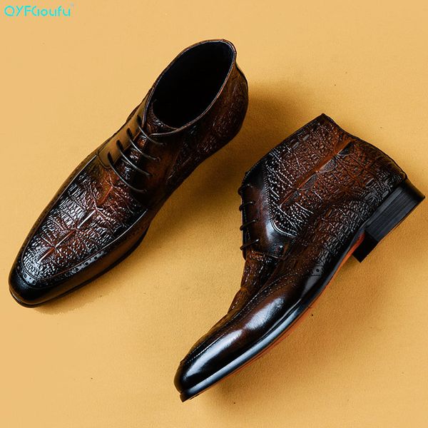 qyfcioufu men dress genuine cow leather boots basic handmade fashion lace-up ankle men's pointed toe dress oxfords shoes, Black
qyfcioufu men dress genuine cow leather boots basic handmade fashion lace-up ankle men's pointed toe dress oxfords shoes, Black