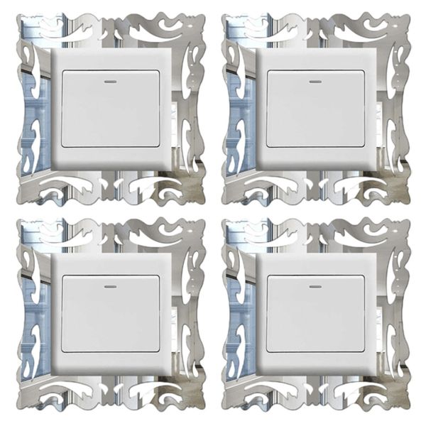 4 pcs new mirror switch sticker mirror wall sticker decorated with adhesive home decoration
4 pcs new mirror switch sticker mirror wall sticker decorated with adhesive home decoration