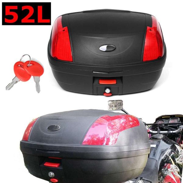 52l secure latch black motorcycle trunk with lock scooter box durable rear storage luggage ox case 55x42x32cm new
52l secure latch black motorcycle trunk with lock scooter box durable rear storage luggage ox case 55x42x32cm new