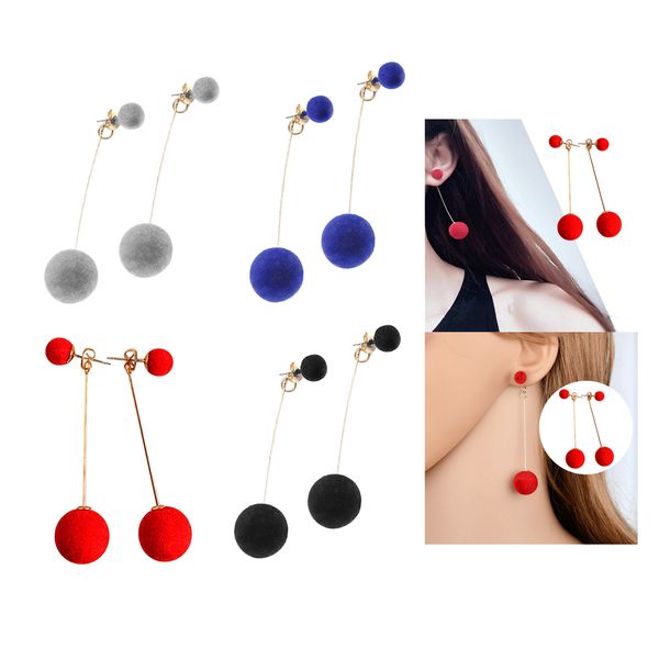 4 pairs beautiful earrings trendy gift for women ear studs red blue black gray, Golden
4 pairs beautiful earrings trendy gift for women ear studs red blue black gray, Golden