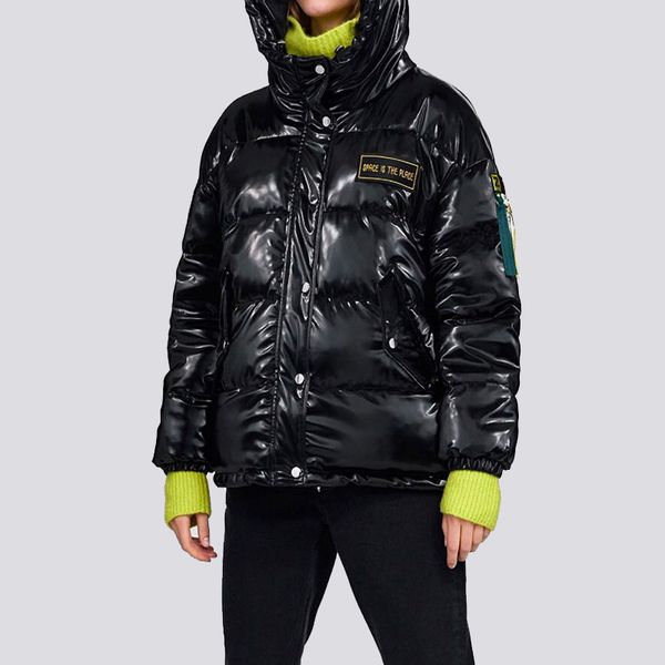 europe and america winter jacket women 2019 fashion black hooded long sleeve glossy effect warm casual winter jacket
europe and america winter jacket women 2019 fashion black hooded long sleeve glossy effect warm casual winter jacket