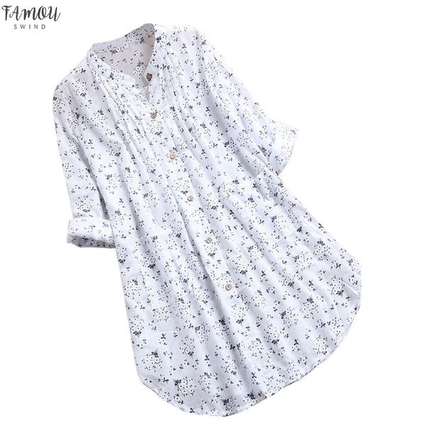 womens blouses v neck pleated floral print long sleeve casual blouse dames blouses lange mouwen blusas 5%, White
womens blouses v neck pleated floral print long sleeve casual blouse dames blouses lange mouwen blusas 5%, White
