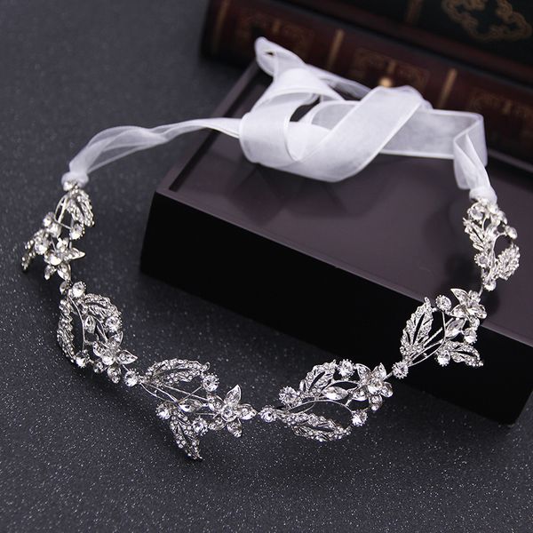 luxury crystal leaf ribbon headbands wedding hair jewelry bridal hair accessories rhinestone tiaras head piece hair ornaments, Golden;white
luxury crystal leaf ribbon headbands wedding hair jewelry bridal hair accessories rhinestone tiaras head piece hair ornaments, Golden;white