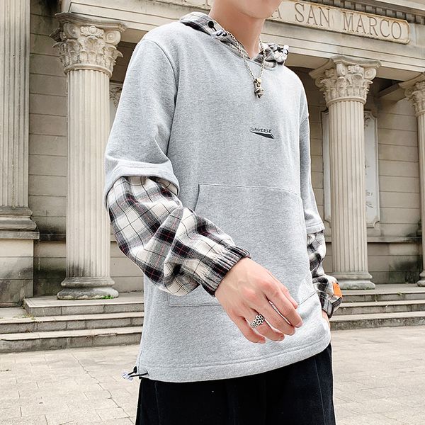 fall men's japanese tide brand fashion hooded sweater loose long-sleeved round neck youth head fake two-piece shirt tide, Black
fall men's japanese tide brand fashion hooded sweater loose long-sleeved round neck youth head fake two-piece shirt tide, Black