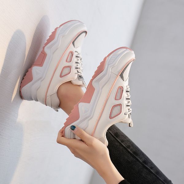 fashion mesh casual shoes summer dorky dad shoes 50% spring teenager footwear women rugged faux leather clunky sneakers, Black
fashion mesh casual shoes summer dorky dad shoes 50% spring teenager footwear women rugged faux leather clunky sneakers, Black