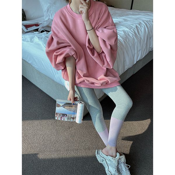2019 korean autumn winter thickened hoodie loose long solid color round neck pullover womens hoodies pullover oversized hoodie, Black
2019 korean autumn winter thickened hoodie loose long solid color round neck pullover womens hoodies pullover oversized hoodie, Black