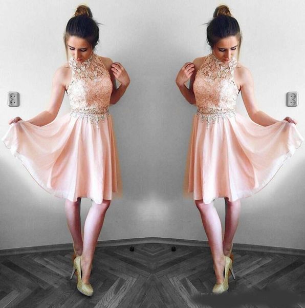 lovely blush pink [prom dresses 2020 a line halter neck lace chiffon mini short cocktail dress party gowns graduation dress, Blue;red
lovely blush pink [prom dresses 2020 a line halter neck lace chiffon mini short cocktail dress party gowns graduation dress, Blue;red