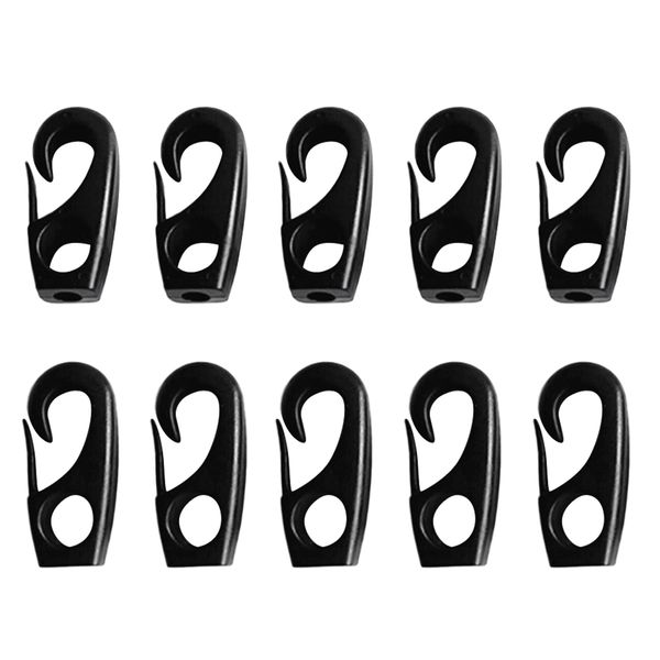 10 pieces black plastic bungee hooks for 7mm shock cord tie down strap boat canoe kayak accessories
10 pieces black plastic bungee hooks for 7mm shock cord tie down strap boat canoe kayak accessories