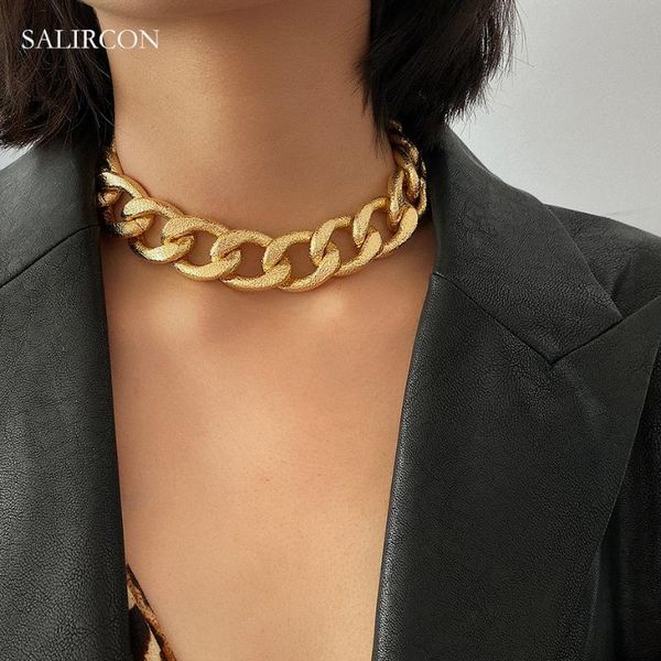 salircon hip hop cuban chain chunky necklace for women statement gothic gold color thick short necklace choker punk jewelry gift, Golden;silver
salircon hip hop cuban chain chunky necklace for women statement gothic gold color thick short necklace choker punk jewelry gift, Golden;silver