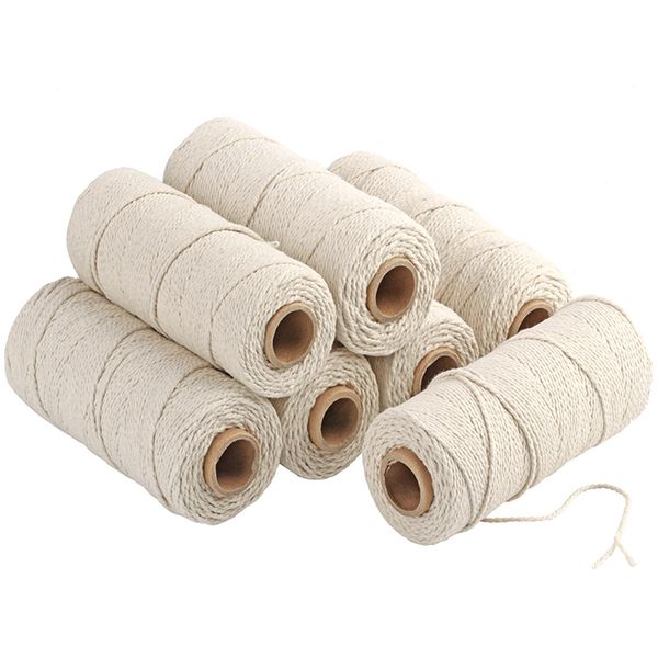 5 rolls 2.5mm beige cotton twisted cords 150 meters/roll cotton macrame rope artcraft string diy handmade tying wire cords, Black;white
5 rolls 2.5mm beige cotton twisted cords 150 meters/roll cotton macrame rope artcraft string diy handmade tying wire cords, Black;white