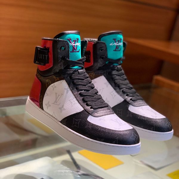 скорость luxury моды multicolor high-топ ботинки тисненой кожи велосипедных кроссовок для человека отпуск ботильонов высокого качества, Black
скорость luxury моды multicolor high-топ ботинки тисненой кожи велосипедных кроссовок для человека отпуск ботильонов высокого качества, Black